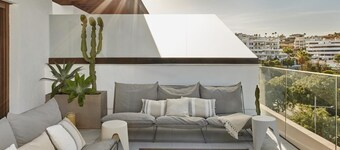 Modern apartment in Estepona near marina with communal pool