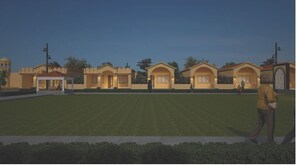 Vista frontal de la propiedad