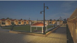 Vista frontal de la propiedad