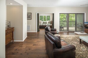 Televisión y chimenea 