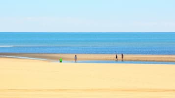 Vlak bij het strand