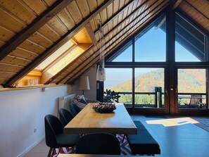 Dining - Black Forest Penthouse studio in a dream location with spectacular views (Bühlertal)