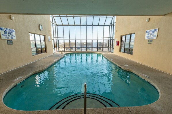 Indoor pool - San-A-Bel #501 Adorable Oceanfront End Unit (North Myrtle Beach)