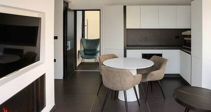 White and Black Cozy Suite in Aegina