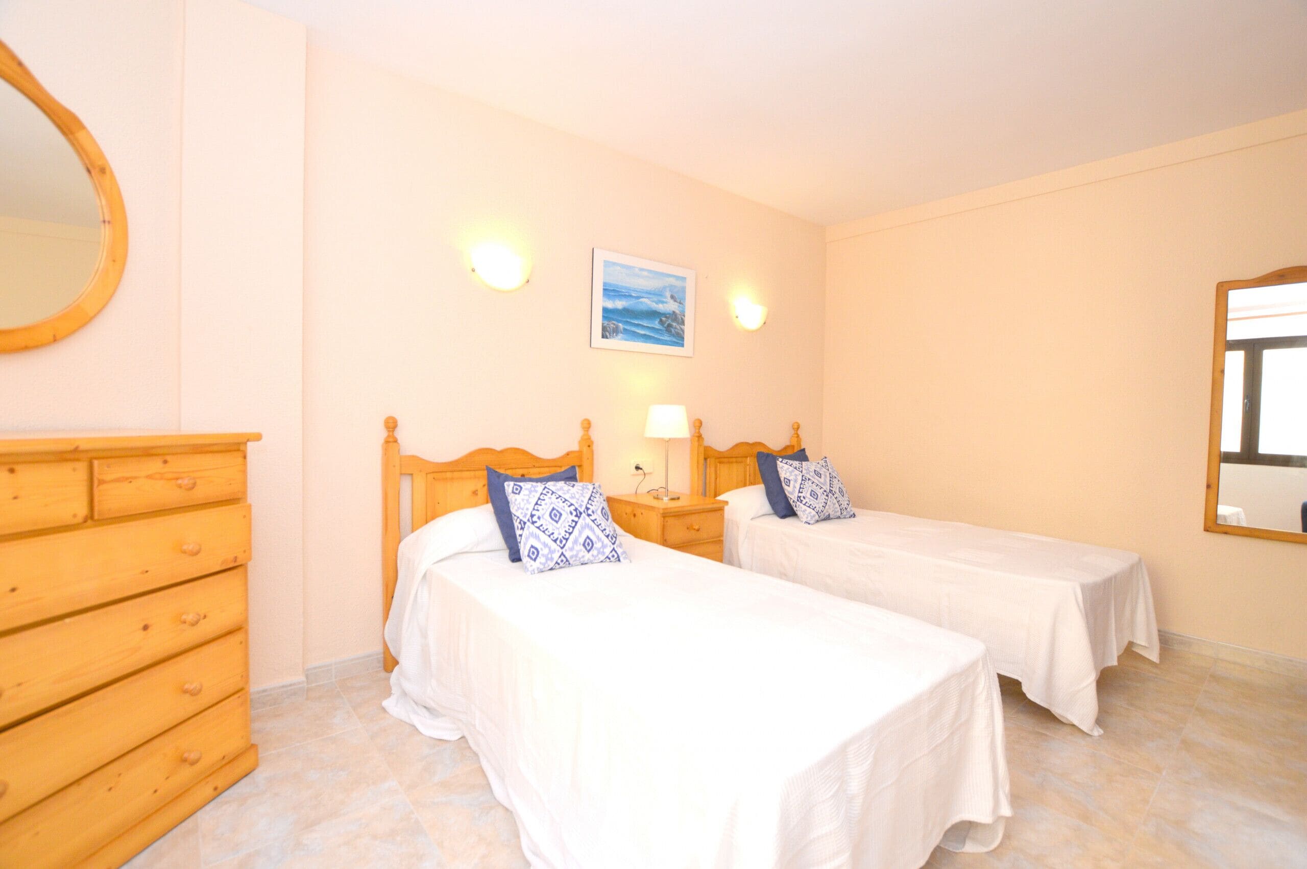 2 bedrooms, free cots/infant beds, bed sheets