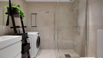 Hair dryer, towels
