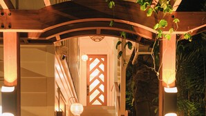 Exterior detail - North Shore Luxury Beachfront w/ Hot Tub, Firepit and A/C (Waialua)