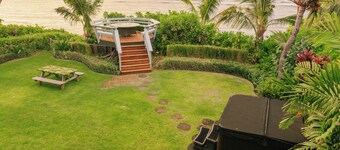 NEW!!! Island Sophistication, Beachfront Serenity w/ Hot Tub, Firepit and A/C