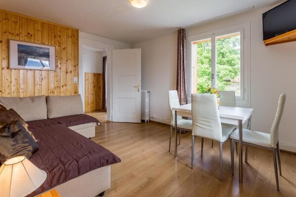 Living area - Hotel Sterne - Apartment with Balcony (Beatenberg)