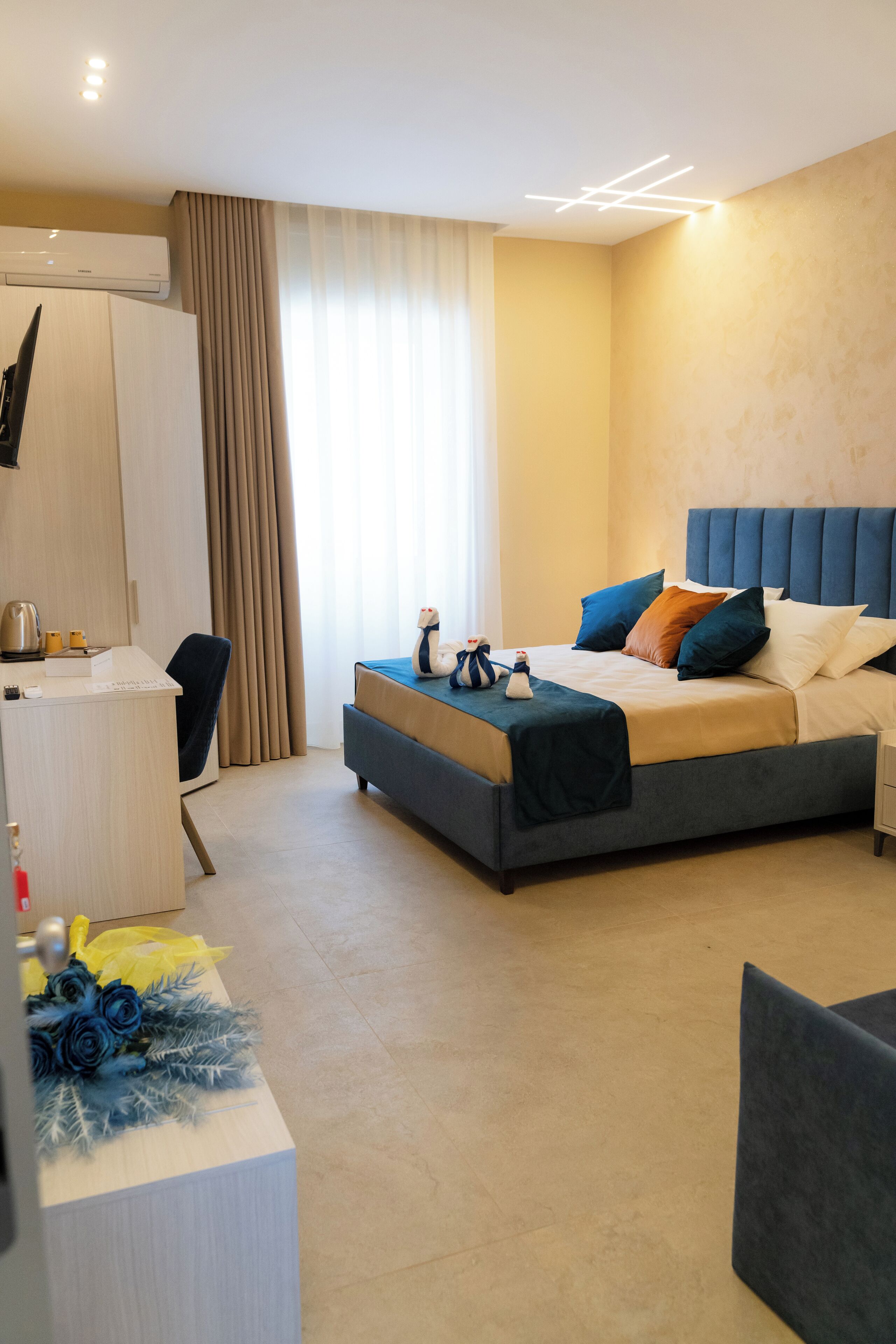 Doppia Deluxe, vista mare | Una cassaforte in camera, Wi-Fi gratuito