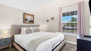 2 bedrooms, iron/ironing board, travel crib, WiFi