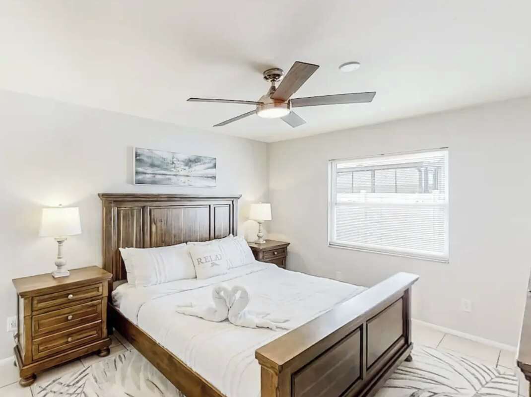 1 bedroom, travel crib, WiFi, bed sheets