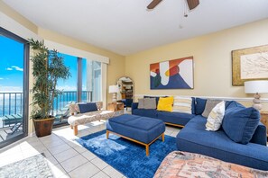 Condo, 3 Bedrooms | Living area - Phoenix Vi 61403 3 Bedroom Condo (Orange Beach)