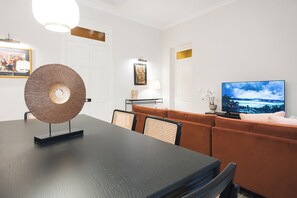 Dining - Warm, bold, and modern—Balluta 12.2 The Baroness exudes luxury through earthy tones, plush textures, and artistic flair, all set in a historic palace overlooking the calm beauty of Balluta Bay. (St. Julian's)