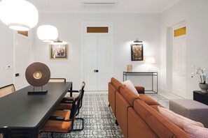 Interior - Elegant two-bedroom designer apartment near Balluta Bay, combining Maltese heritage charm with modern comfort. (St. Julian's)