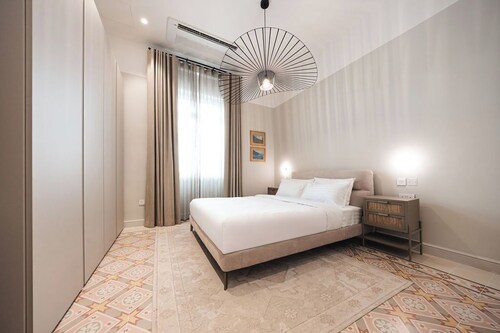 Designer apartment Malta, St Julian’s luxury apartment, Balluta Bay apartment, two-bedroom apartment Malta, top-floor apartment St Julian’s, Balluta Buildings.