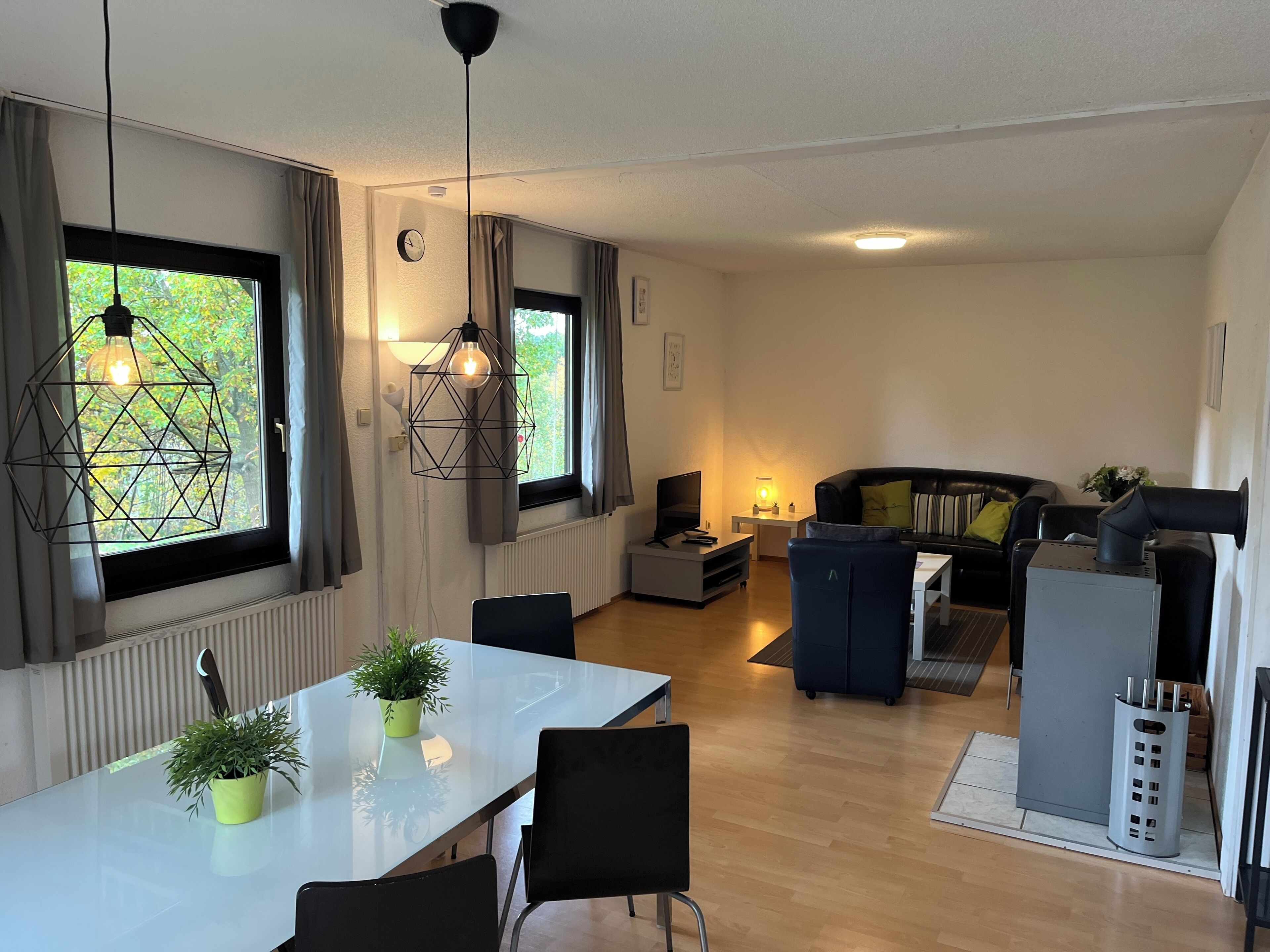 Fernseher, Kamin