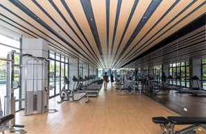 สตูดิโอ, หลายห้องนอน, พร้อมสิ่งอำนวยความสะดวกสำหรับผู้พิการ, สูบบุหรี่ได้ | ห้องสตูดิโอฟิตเนส