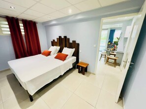 2 bedrooms, iron/ironing board, travel crib, WiFi