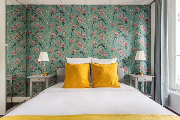 Apartment, City View | Hypo-allergenic bedding, pillow-top beds, individually decorated