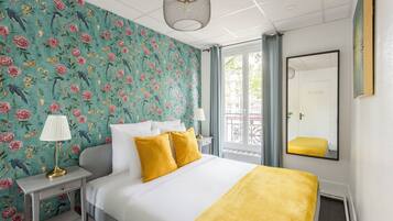 Appartement, vue ville | Literie hypoallergénique, surmatelas, décoration personnalisée