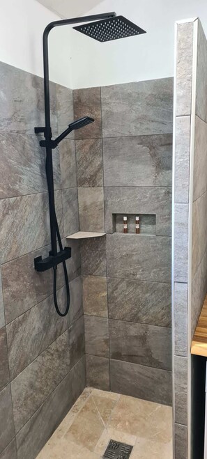 Shower, hair dryer