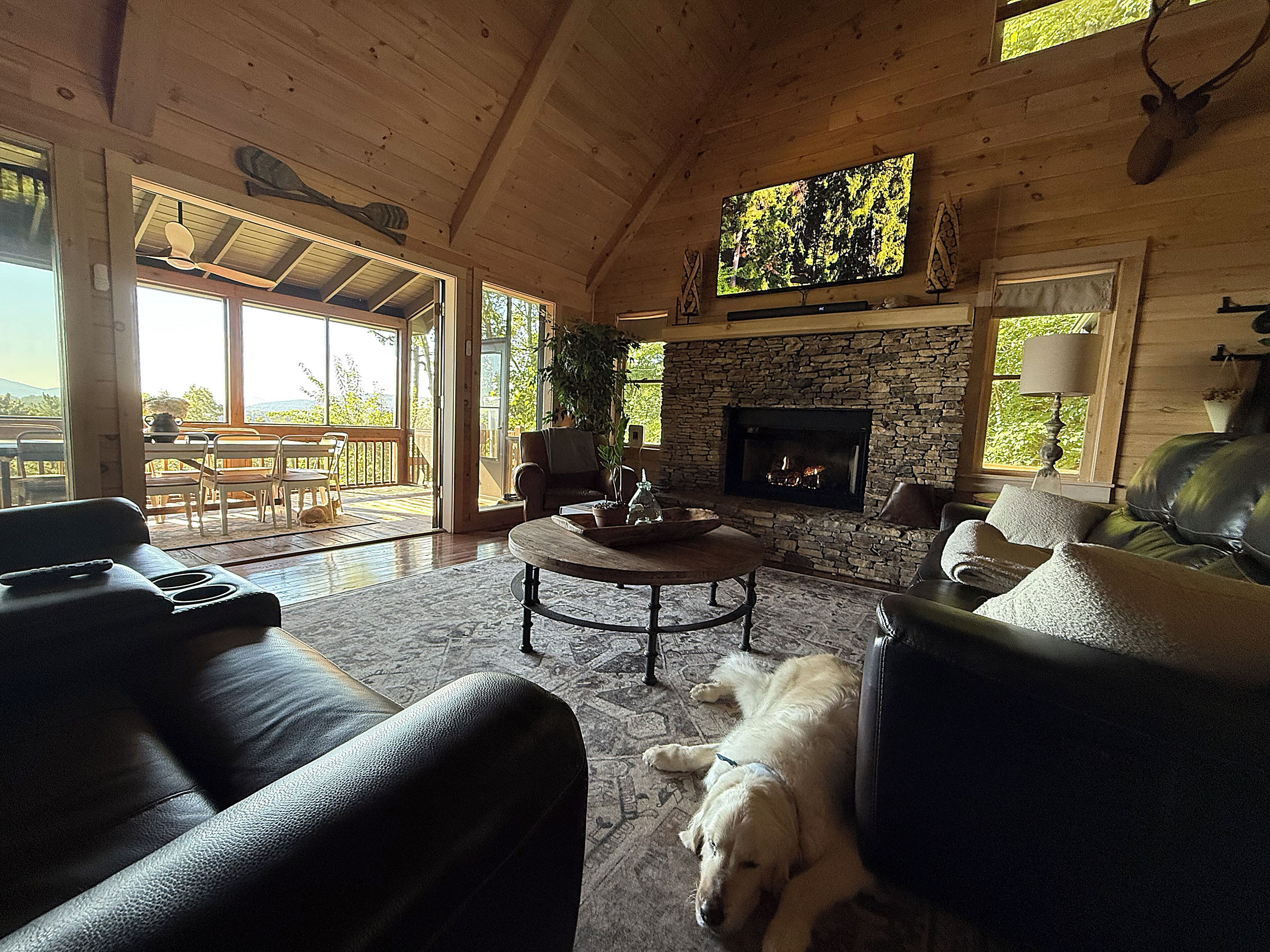 تلفزيون، مدفأة