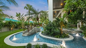 Outdoor pool, a heated pool - Over The Top - Gulf Views, Waterslide, Movie Room/Sports Ct (Siesta Key)