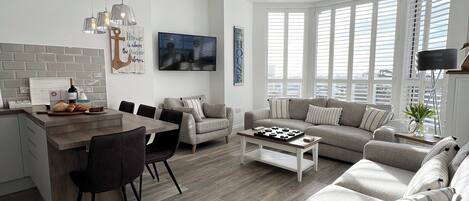 Luxury Apartment, Patio, Sea View | Private kitchen | Espresso maker, electric kettle