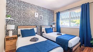 2 quartos, escrivaninha, Wi-Fi, roupa de cama