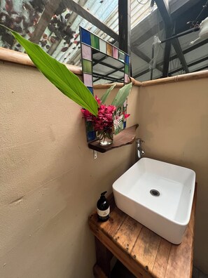 Towels, soap, toilet paper