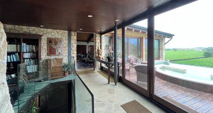 Villa in the rock, 5000 m2 of garden, 4 bedrooms, immersed in the vineyards