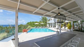 Deluxe Villa, Partial Ocean View | Terrace/patio