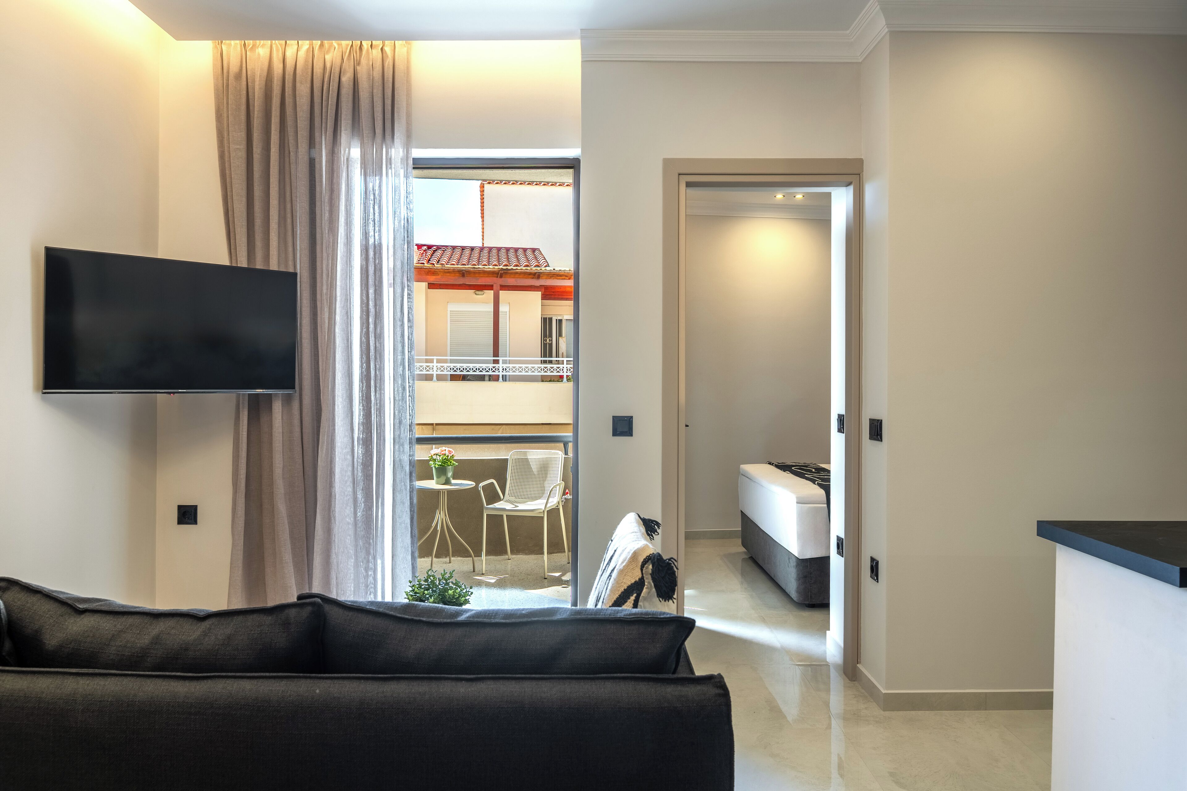 Apartment | Living room | 43-inch Smart TV with digital channels