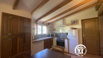 Een microgolfoven, een vaatwasser