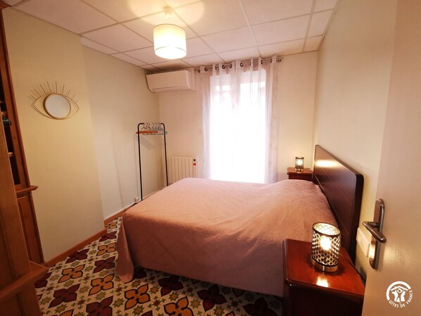 2 chambres, accès au Wi-Fi (inclus)