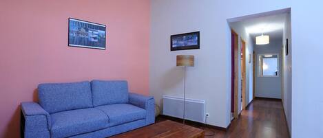 Televisie en een open haard