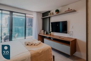 1 bedroom, iron/ironing board, Internet, bed sheets