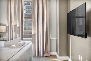 1 soverom, strykejern/-brett, wi-fi og sengetøy