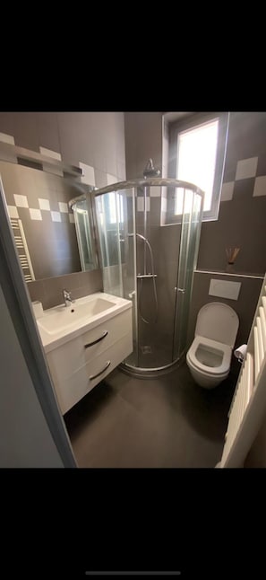 Secador de pelo, toallas, jabón y papel higiénico