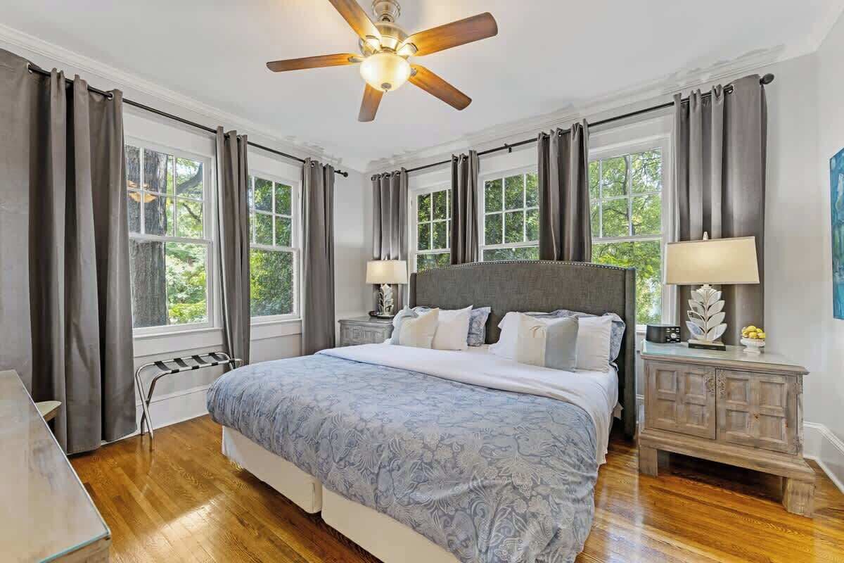 2 bedrooms, iron/ironing board, travel crib, WiFi