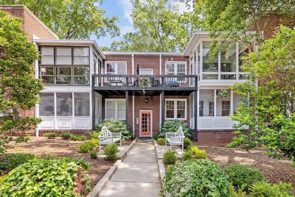 Exterior - Tranquil Myers Park 2BR King Condo | Porch (Charlotte)