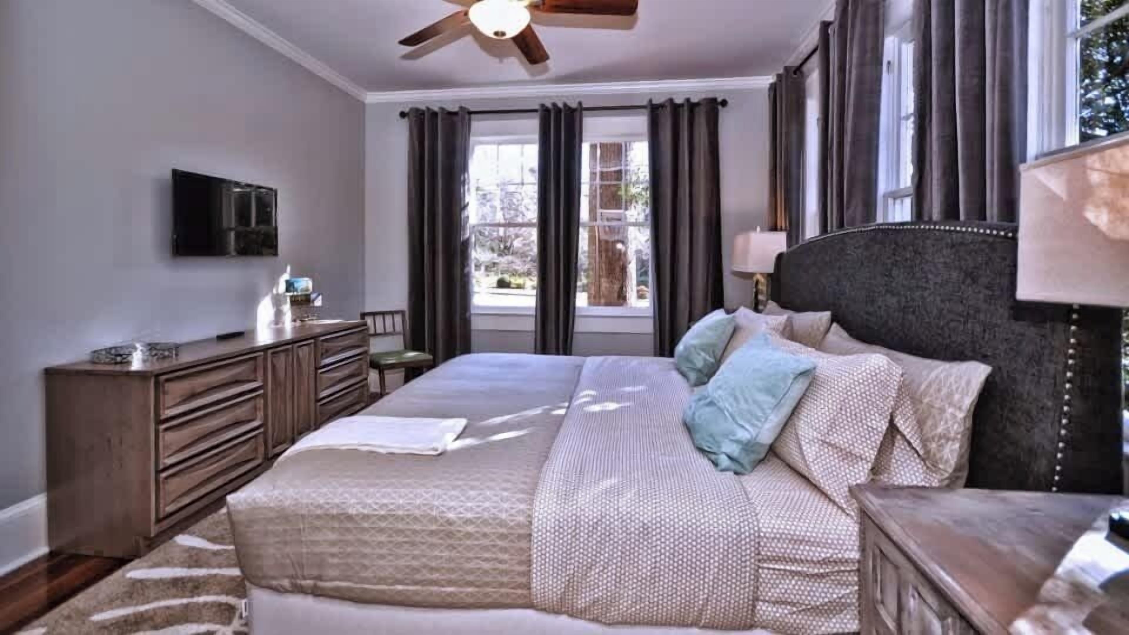 2 bedrooms, iron/ironing board, travel crib, WiFi