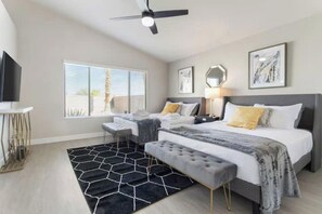 5 bedrooms, desk, iron/ironing board, travel cot - Fun 5BD Home w/Gated Pool, Billiard Room, Games! (North Las Vegas)