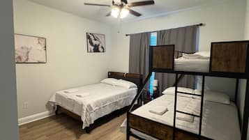 4 bedrooms, iron/ironing board, travel crib, free WiFi