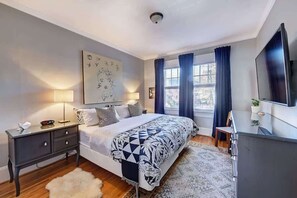 4 bedrooms, iron/ironing board, travel crib, WiFi