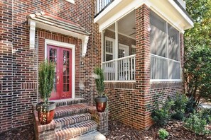 Exterior detail - Chic Historic Dilworth Condo · King Bed · Porch (Charlotte)
