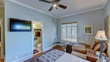 2 bedrooms, iron/ironing board, travel crib, WiFi