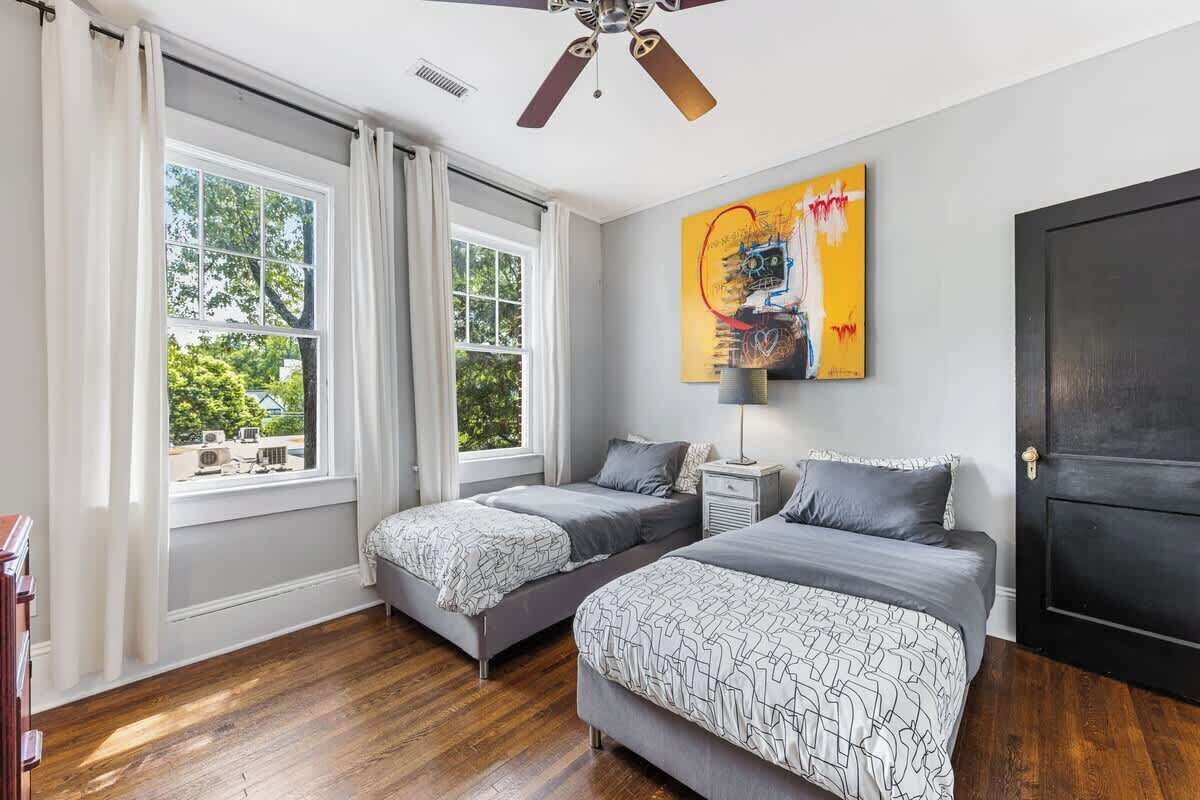 2 bedrooms, iron/ironing board, travel crib, WiFi