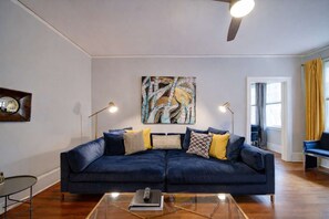 TV, offices - 3BR Elizabeth Condo: Two Full Suites Near Novant Health and Uptown (Charlotte)
